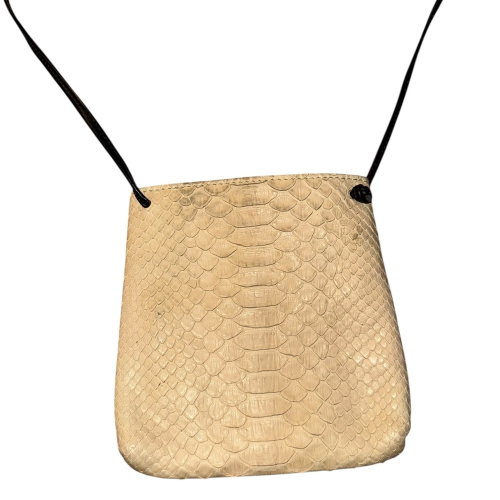 Authentic Python Snakeskin Mini Crossbody Purse L… - image 2